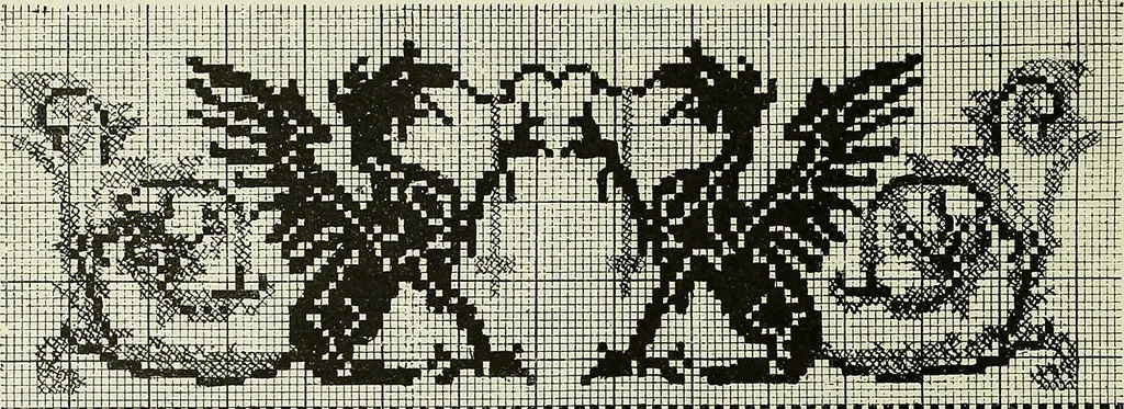 An illustration from The dictionary of needlework : an encyclopaedia of artistic, plain, and fancy needlework dealing fully with the details of all the stitches employed, the method of working, the materials used, the meaning of technical terms, and, where necessary, tracing the origin and history of the various works described, 1882, leaf 37