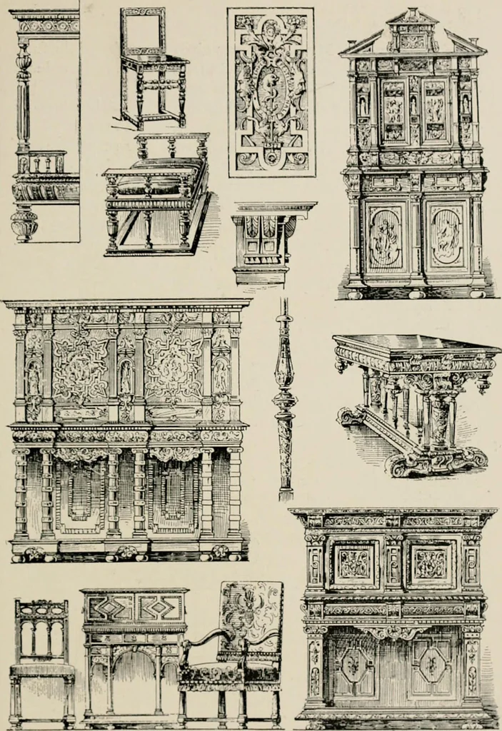 An illustration from The decorative periods, 1906, leaf 149
