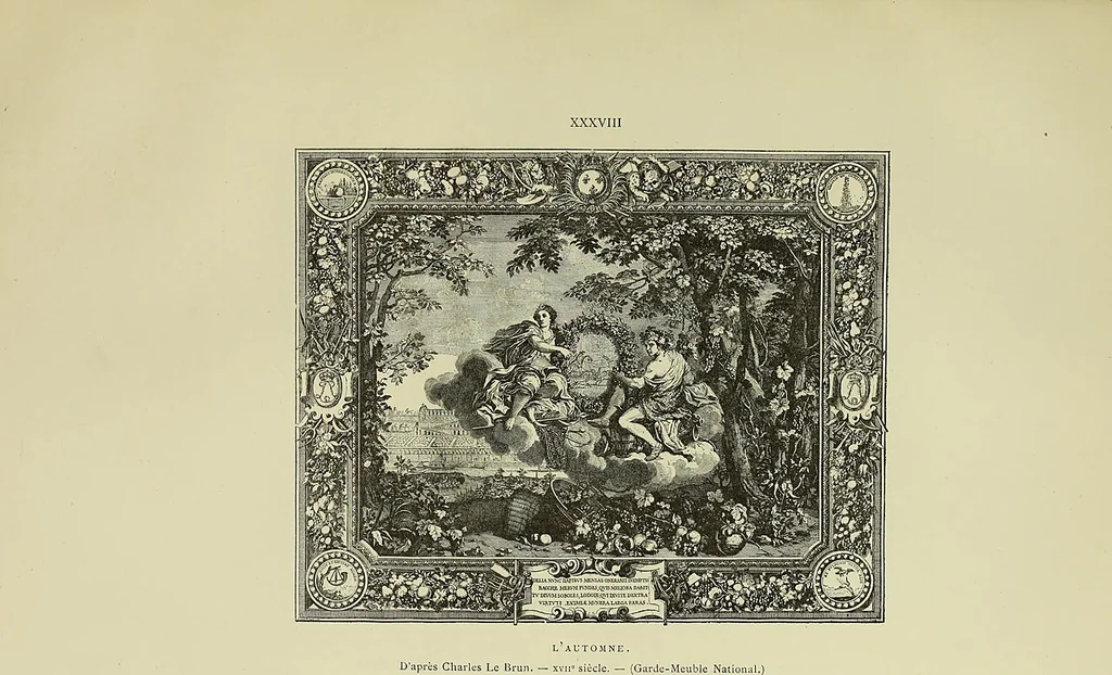 An illustration from Tapisseries, broderies et dentelles; recueil de modeles anciens et modernes, 1890, leaf 138