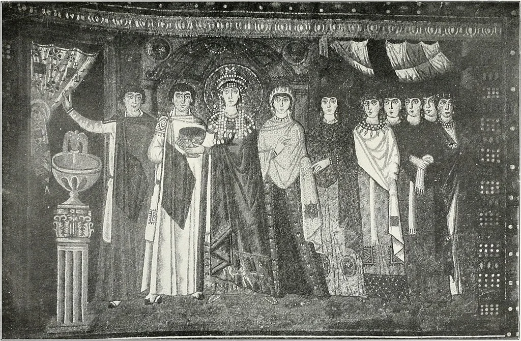 An illustration from Die Mosaiken der Christlichen Ära. 1. t: Die Wandmosaiken von Ravenna, 1905, leaf 354