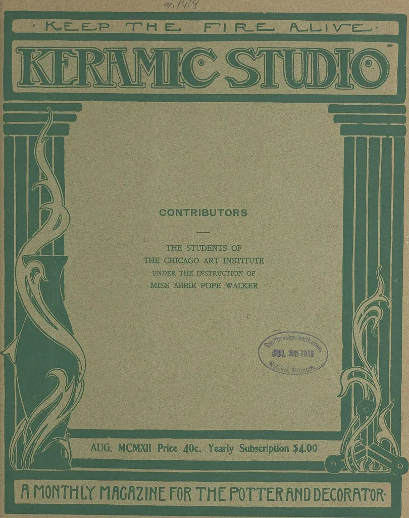 An illustration from Keramic studio, 1899, leaf 96