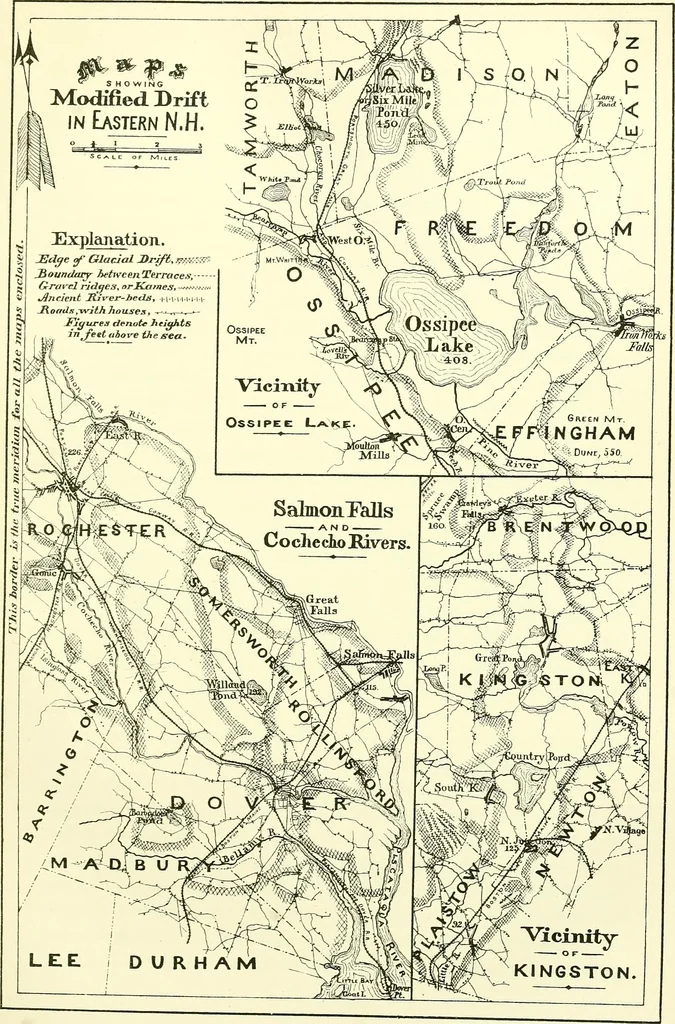 An illustration from The geology of New Hampshire : a report comprising the results of explorations ordered by the legislature, 1874, leaf 171