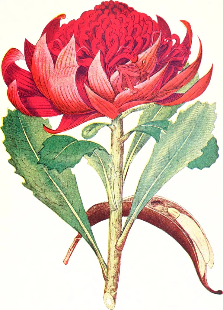 An illustration from The Australian flora in applied art, 1915, leaf 22