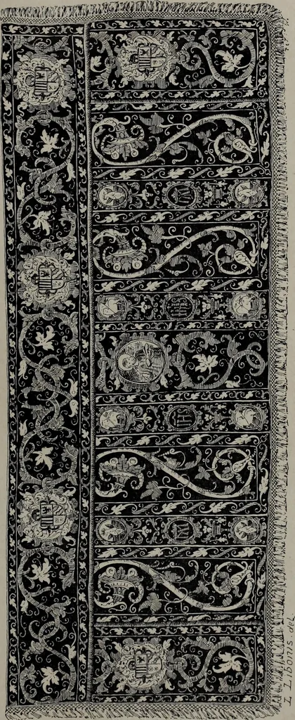 An illustration from Histoire du tissu ancien à l'exposition de l'Union centrale des arts décoratifs, 1883, leaf 43