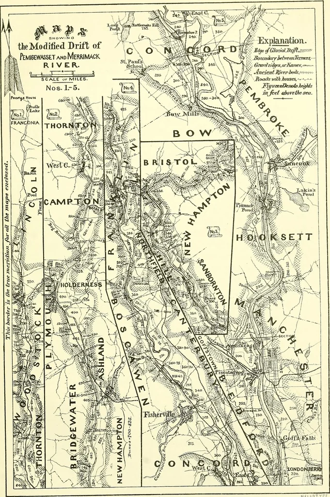 An illustration from The geology of New Hampshire : a report comprising the results of explorations ordered by the legislature, 1874, leaf 91