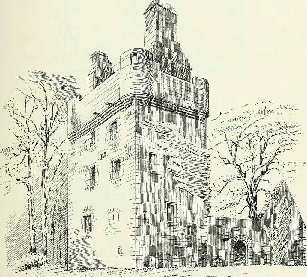 An illustration from The castellated and domestic architecture of Scotland, from the twelfth to the eighteenth century, 1887, leaf 208