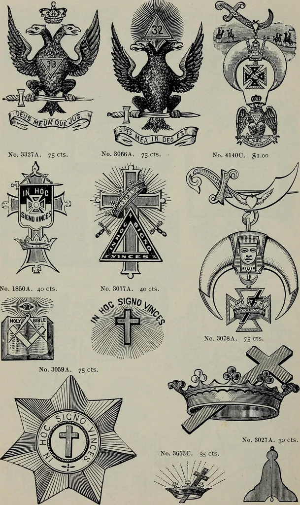 An illustration from Specimens of type, borders, ornaments, brass rules and cuts, etc. : catalogue of printing machinery and materials, wood goods, etc, 1897, leaf 733