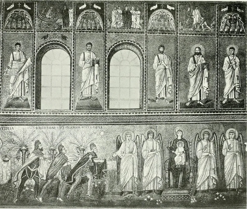 An illustration from Die Wandmosaiken von Ravenna, 1912, leaf 416