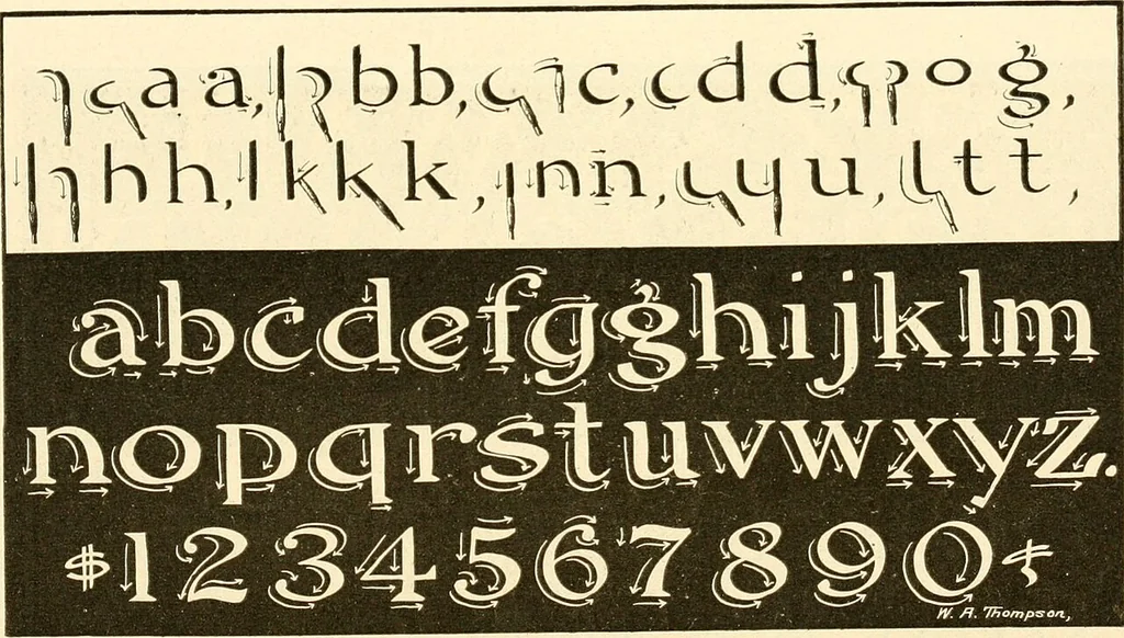 An illustration from How to make show cards; a practical treatise for the use of retail merchants and their clerks, 1916, leaf 129