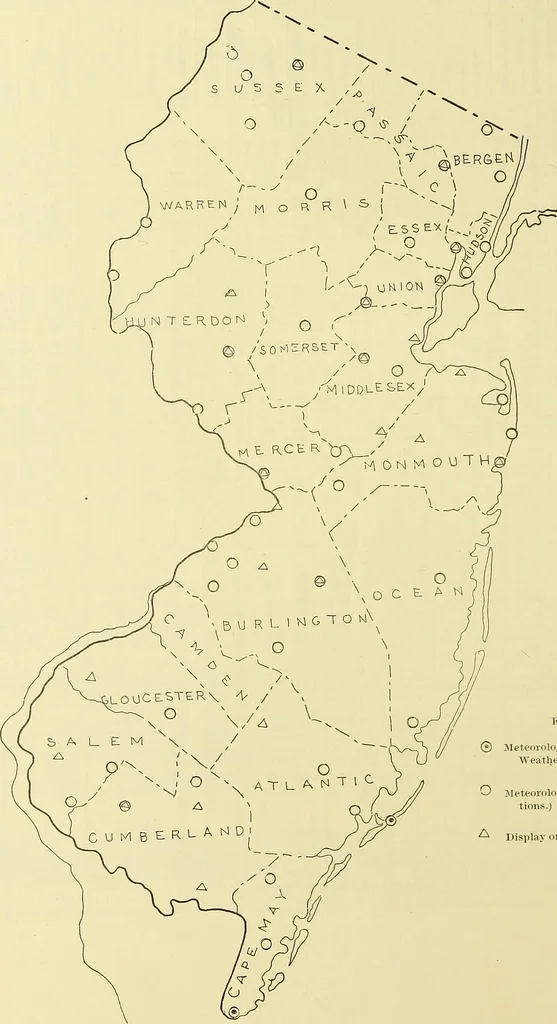An illustration from Climatological data, New Jersey, 1897, leaf 339