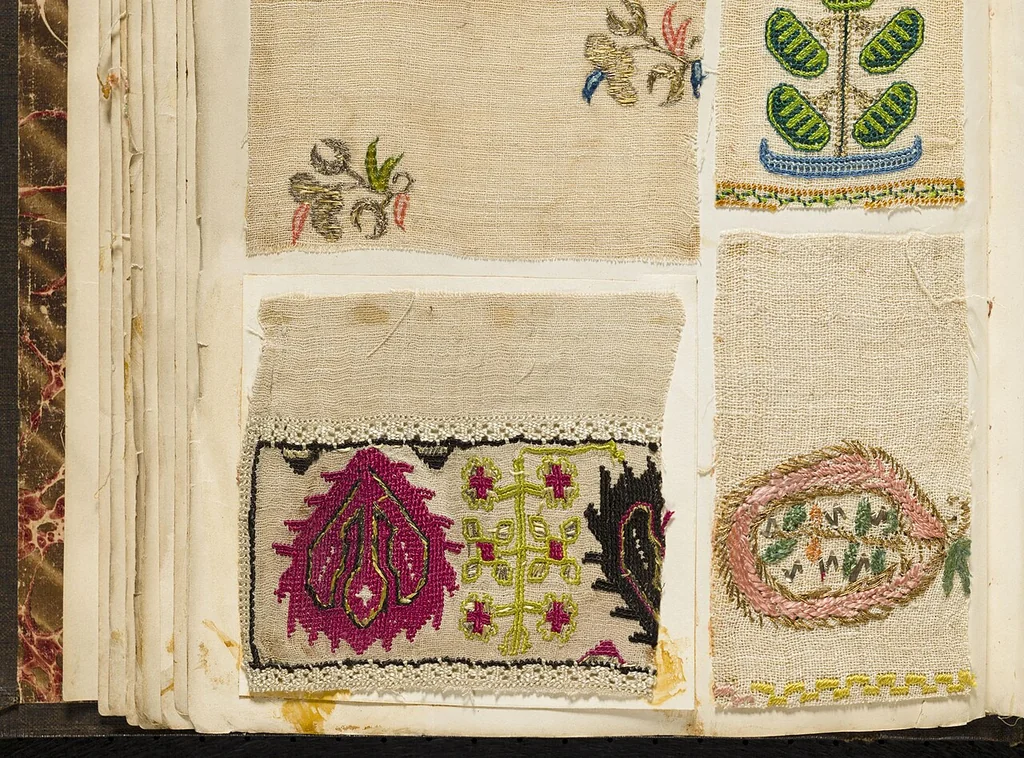 An illustration from (Embroidery sample book), 1800, leaf 27