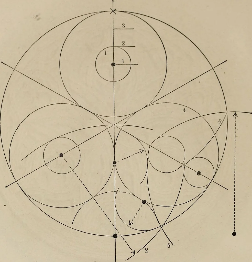 An illustration from The power of form applied to geometric tracery : one hundred designs and their foundations resulting from one diagram, 1851, leaf 65