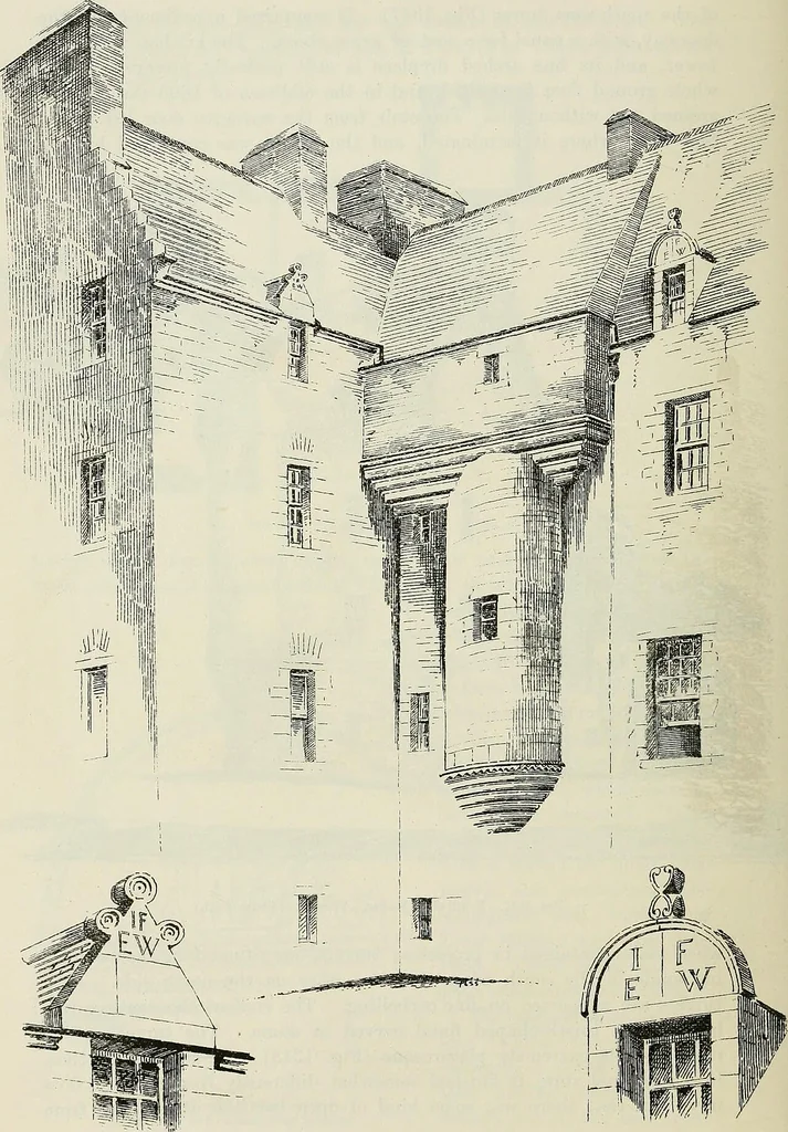 An illustration from The castellated and domestic architecture of Scotland, from the twelfth to the eighteenth century, 1887, leaf 255