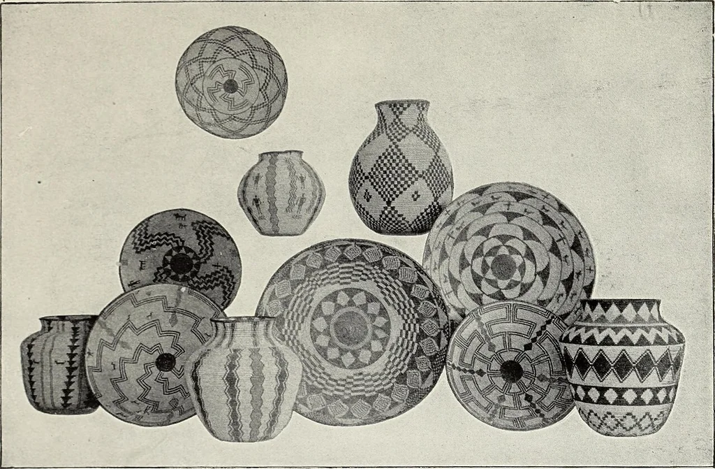 An illustration from How to make baskets, 1911, leaf 246