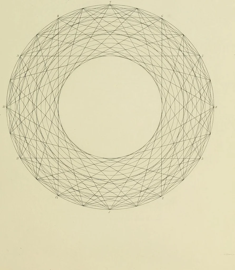 An illustration from The natural principles and analogy of the harmony of form, 1842, leaf 78