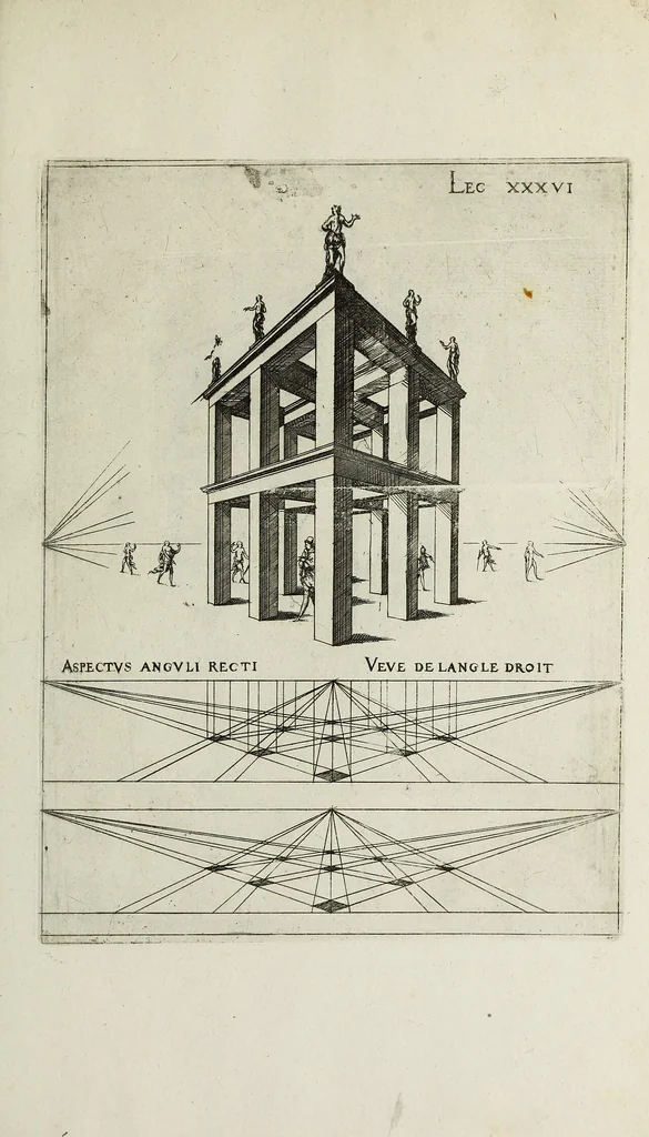 An illustration from Leçons de perspective positive, 1576, leaf 98