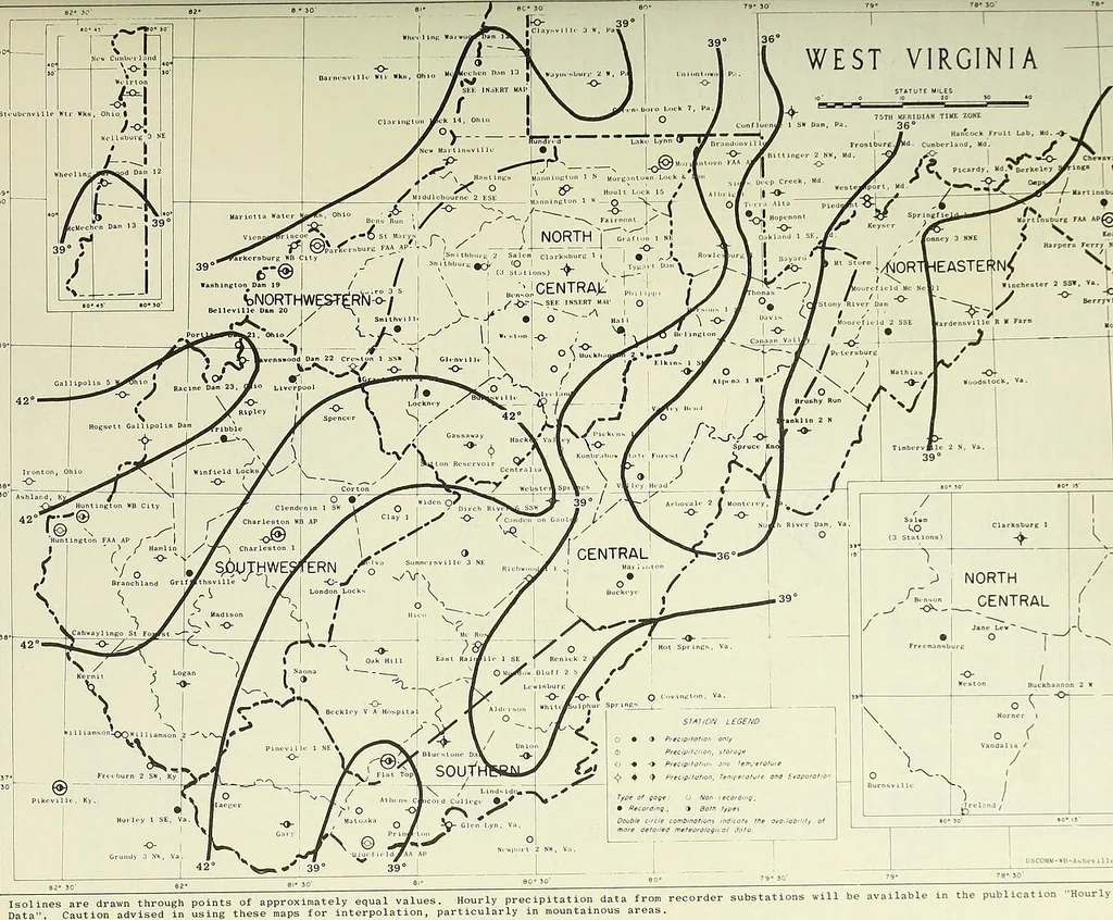 An illustration from Climatological data, West Virginia, 1898, leaf 224