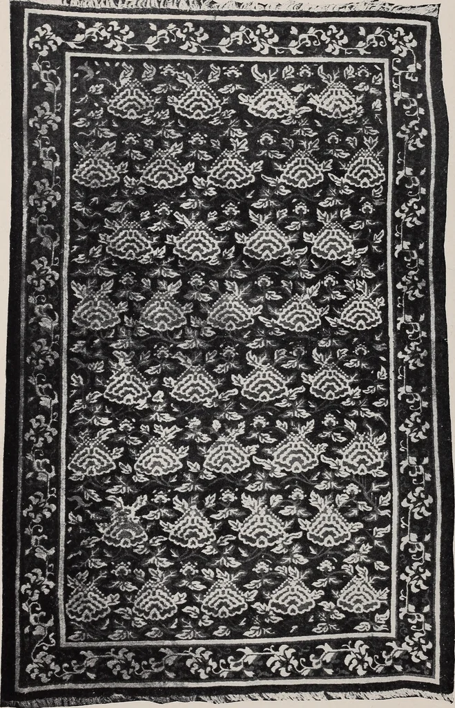 An illustration from 150 rugs from Chinese Turkestan and from China proper, in small, medium and large sizes, 1920, leaf 27