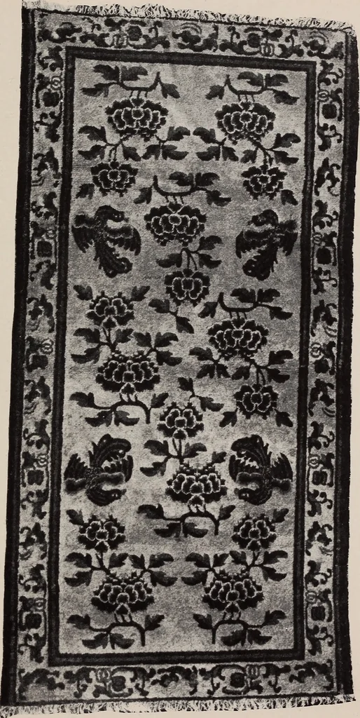 An illustration from 150 rugs from Chinese Turkestan and from China proper, in small, medium and large sizes, 1920, leaf 34