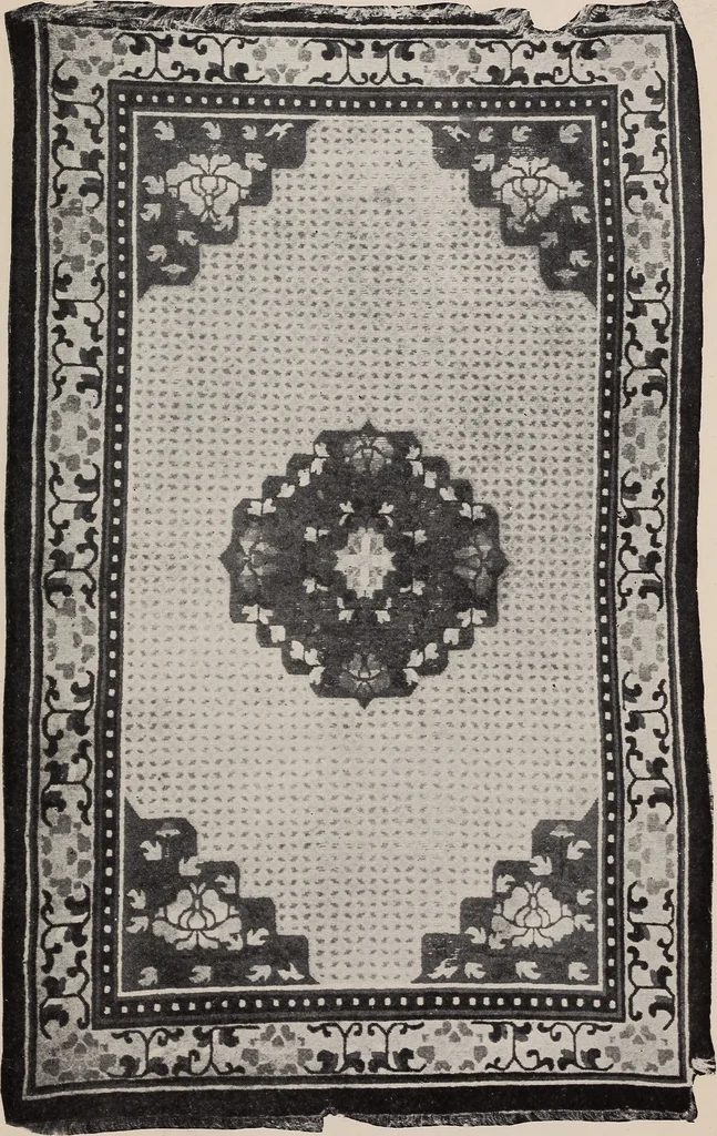 An illustration from 150 rugs from Chinese Turkestan and from China proper, in small, medium and large sizes, 1920, leaf 36