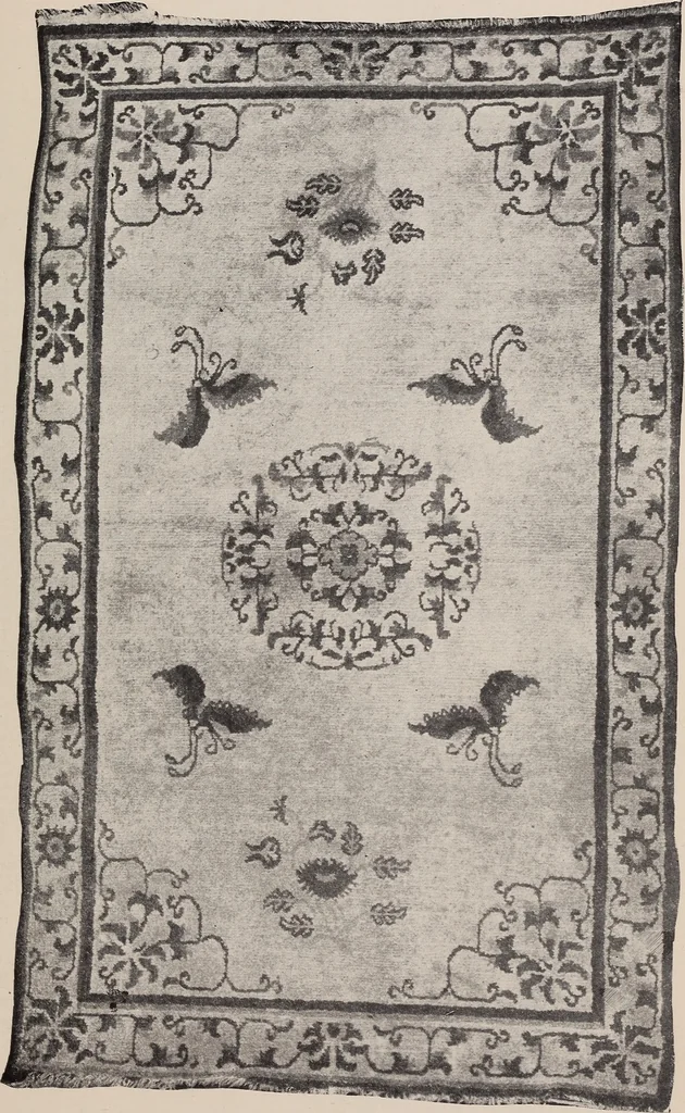 An illustration from 150 rugs from Chinese Turkestan and from China proper, in small, medium and large sizes, 1920, leaf 38