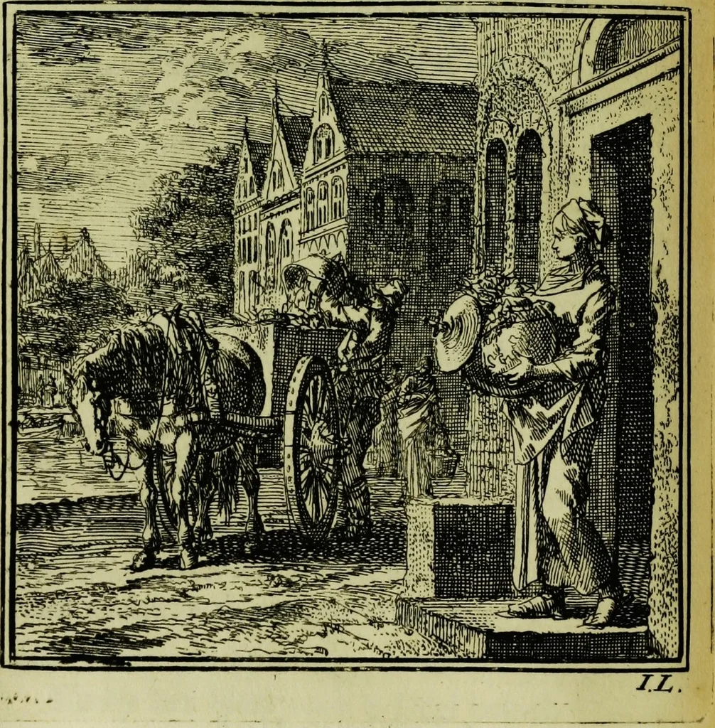 An illustration from De onwaardige wereld: vertoond in vyftig zinnebeelden, met godlyke spreuken en stichtelyke verzen, 1710, leaf 174