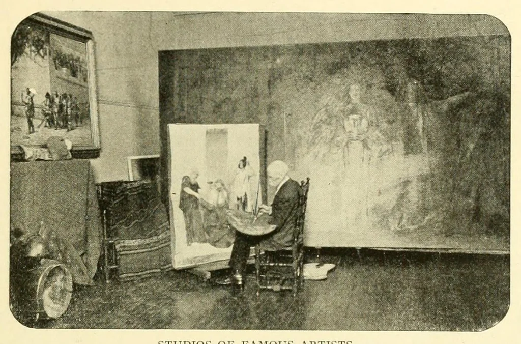 An illustration from 1689-1921 : first retrospective exhibition of American art : inaugurating the Junior Art Patrons of America, May 7 to 21, 1921, Fine Arts Building, 1921, leaf 3