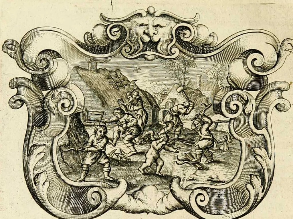 An illustration from Af-beeldinghe van d'eerste eeuwe der Societeyt Iesu: voor ooghen ghestelt door de Duyts-Nederlantsche provincie der seluer societeyt, 1640, leaf 122