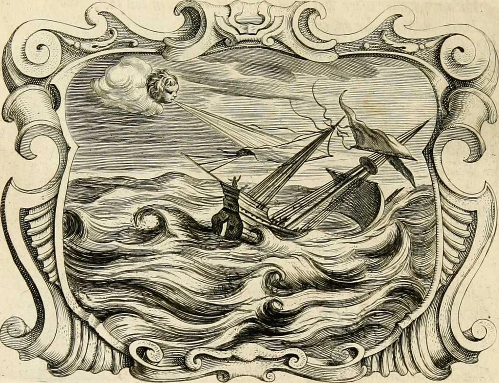 An illustration from Af-beeldinghe van d'eerste eeuwe der Societeyt Iesu: voor ooghen ghestelt door de Duyts-Nederlantsche provincie der seluer societeyt, 1640, leaf 142