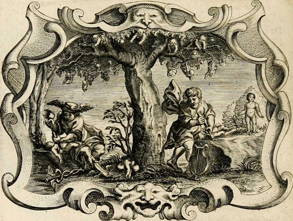 An illustration from Af-beeldinghe van d'eerste eeuwe der Societeyt Iesu: voor ooghen ghestelt door de Duyts-Nederlantsche provincie der seluer societeyt, 1640, leaf 296
