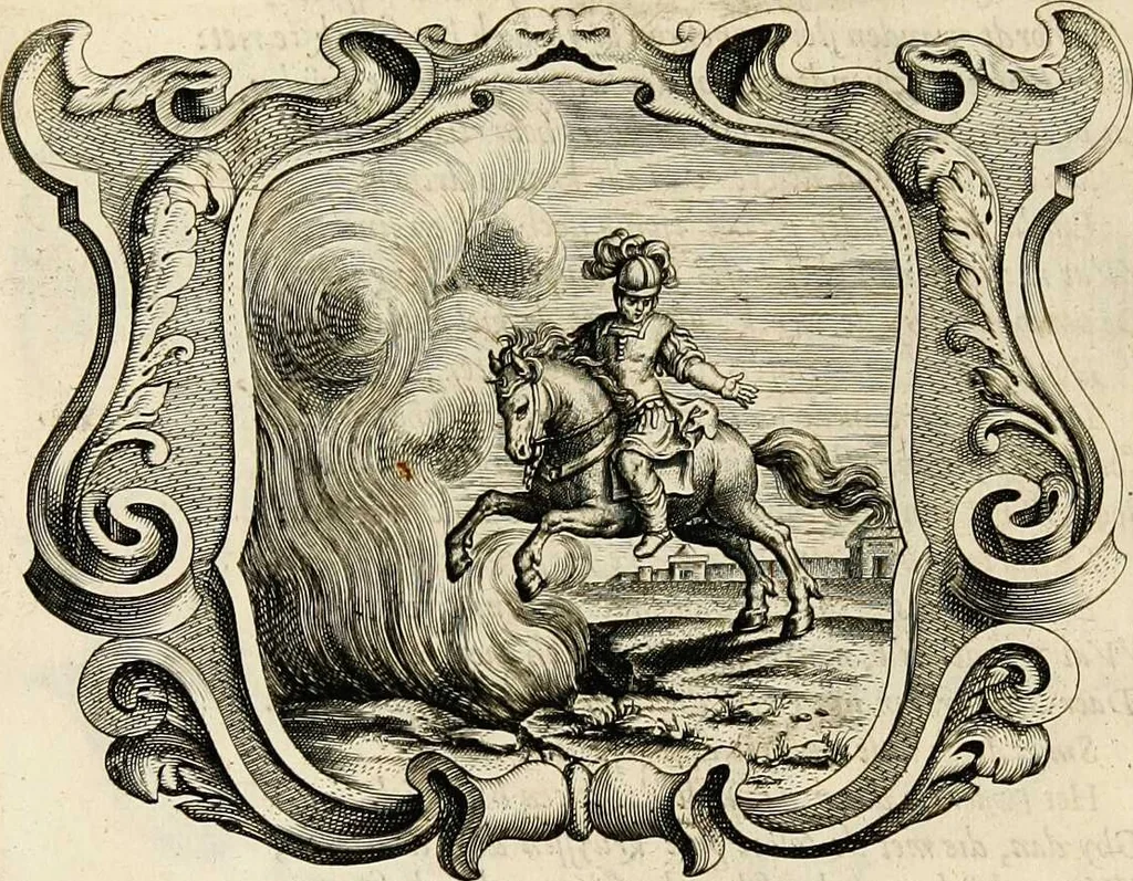 An illustration from Af-beeldinghe van d'eerste eeuwe der Societeyt Iesu: voor ooghen ghestelt door de Duyts-Nederlantsche provincie der seluer societeyt, 1640, leaf 712