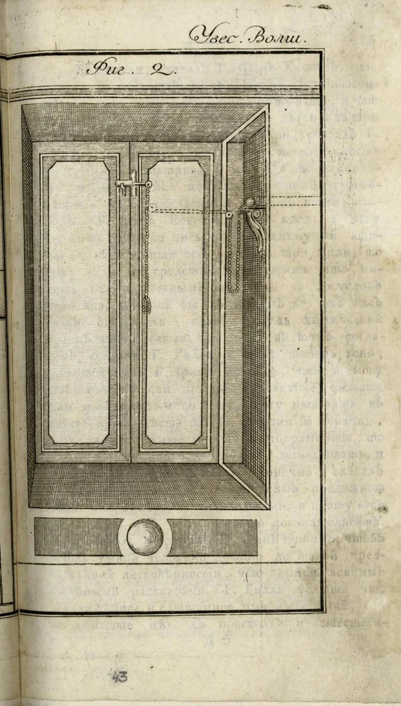 An illustration from 1745. Uveselitel'noe volshebstvo, ili Otkrytie chudesnykh i udivitel'nykh tainstvennykh opytov..., 1791, leaf 88
