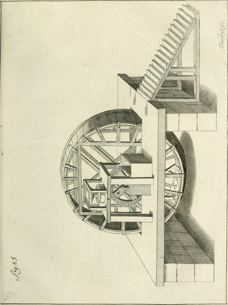 An illustration from Recueil d'ouvrages curieux de mathematique et de mecanique; ou, Description du cabinet de monsieur Grollier de Serviere. Avec près de 100 planches en taille-douce, 1751, leaf 228