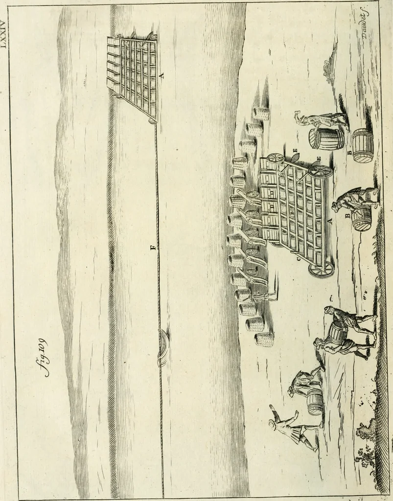 An illustration from Recueil d'ouvrages curieux de mathematique et de mecanique; ou, Description du cabinet de monsieur Grollier de Serviere. Avec près de 100 planches en taille-douce, 1751, leaf 293
