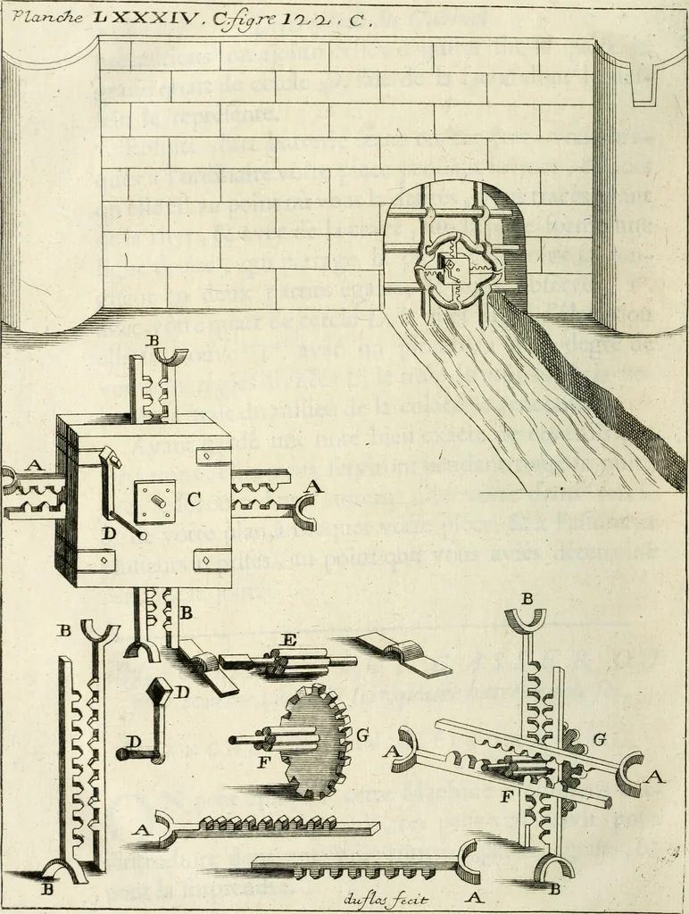 An illustration from Recueil d'ouvrages curieux de mathematique et de mecanique; ou, Description du cabinet de monsieur Grollier de Serviere. Avec près de 100 planches en taille-douce, 1751, leaf 345