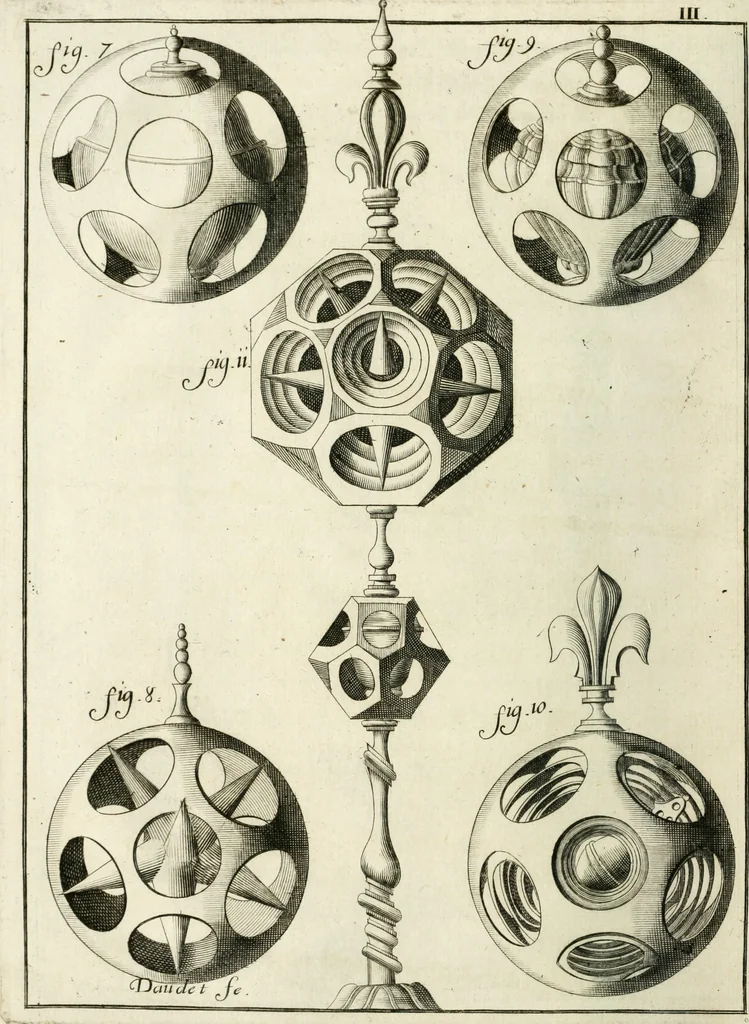 An illustration from Recueil d'ouvrages curieux de mathematique et de mecanique; ou, Description du cabinet de monsieur Grollier de Serviere. Avec près de 100 planches en taille-douce, 1751, leaf 41