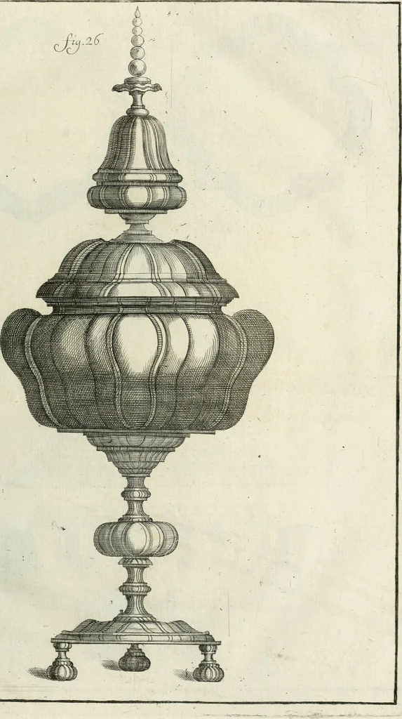 An illustration from Recueil d'ouvrages curieux de mathematique et de mecanique; ou, Description du cabinet de monsieur Grollier de Serviere. Avec près de 100 planches en taille-douce, 1751, leaf 58