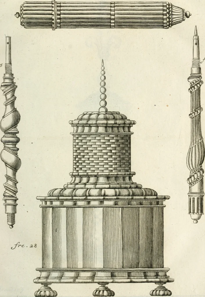 An illustration from Recueil d'ouvrages curieux de mathematique et de mecanique; ou, Description du cabinet de monsieur Grollier de Serviere. Avec près de 100 planches en taille-douce, 1751, leaf 62