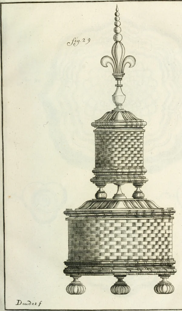 An illustration from Recueil d'ouvrages curieux de mathematique et de mecanique; ou, Description du cabinet de monsieur Grollier de Serviere. Avec près de 100 planches en taille-douce, 1751, leaf 64