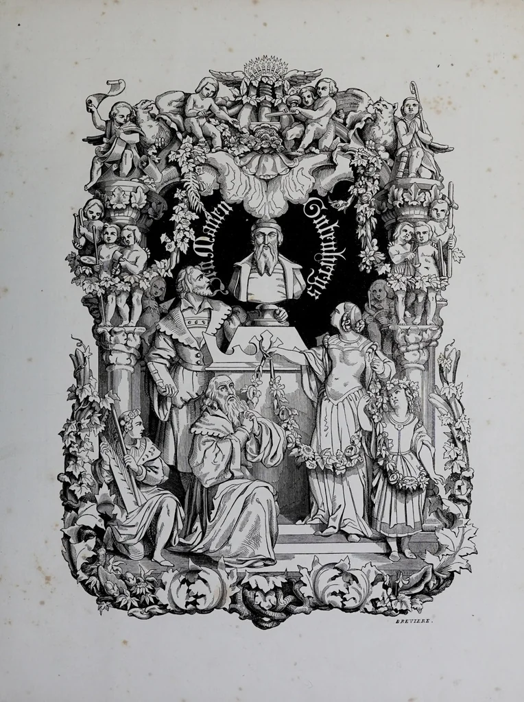 An illustration from 1840 : Gutenbergs-Album, 1840, leaf 11