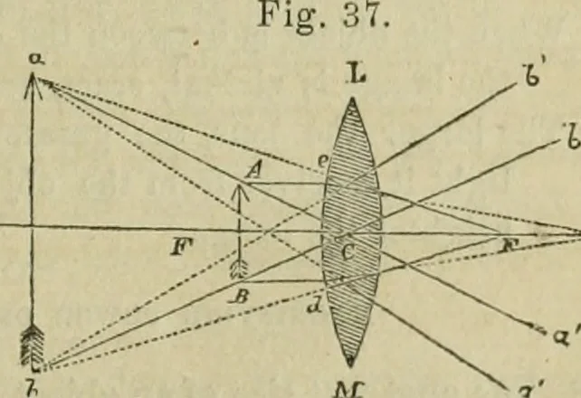 An illustration from Natural philosophy. being a hand-book of chemical physics, or, The physics of heat, light and electricity, 1869, leaf 122