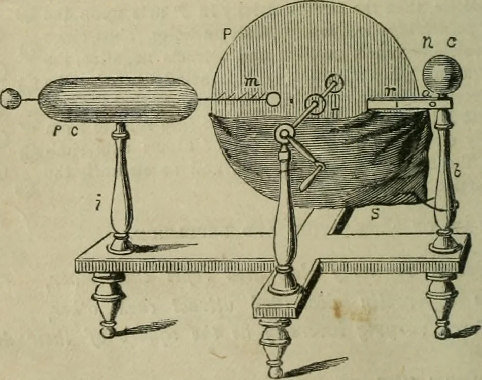 An illustration from Natural philosophy. being a hand-book of chemical physics, or, The physics of heat, light and electricity, 1869, leaf 165