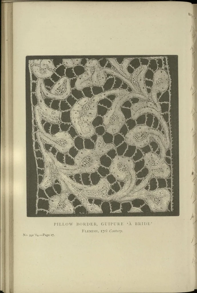 An illustration from A descriptive catalogue of the lace and embroidery in the South Kensington Museum, 1871, leaf 41