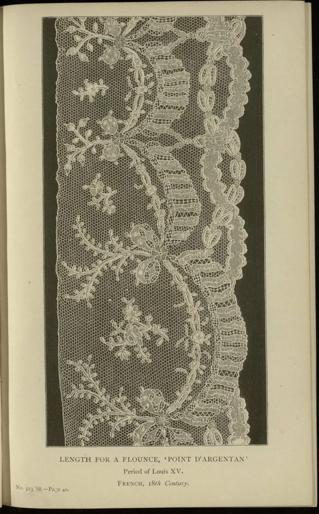 An illustration from A descriptive catalogue of the lace and embroidery in the South Kensington Museum, 1871, leaf 62