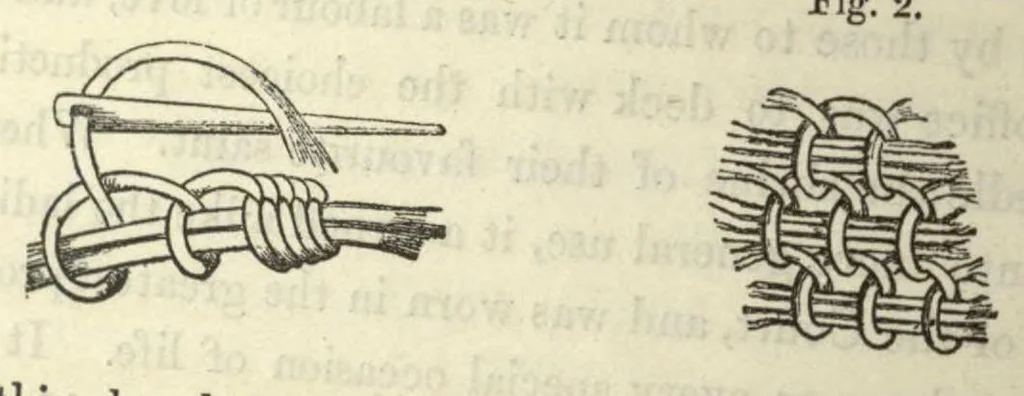 An illustration from A descriptive catalogue of the lace and embroidery in the South Kensington Museum, 1871, leaf 9