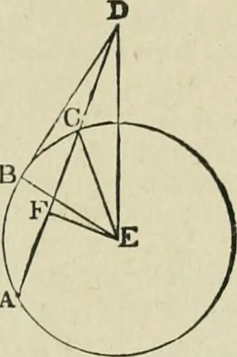 An illustration from The elements of Euclid for the use of schools and colleges : books I., II., III., 1876, leaf 116