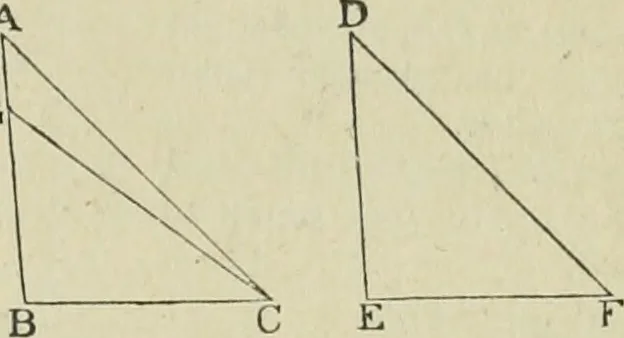 An illustration from The elements of Euclid for the use of schools and colleges : books I., II., III., 1876, leaf 34