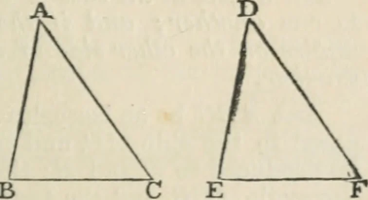 An illustration from The elements of Euclid for the use of schools and colleges : comprising the first two books and portions of the eleventh and twelfth books; with notes and exercises, 1880, leaf 14