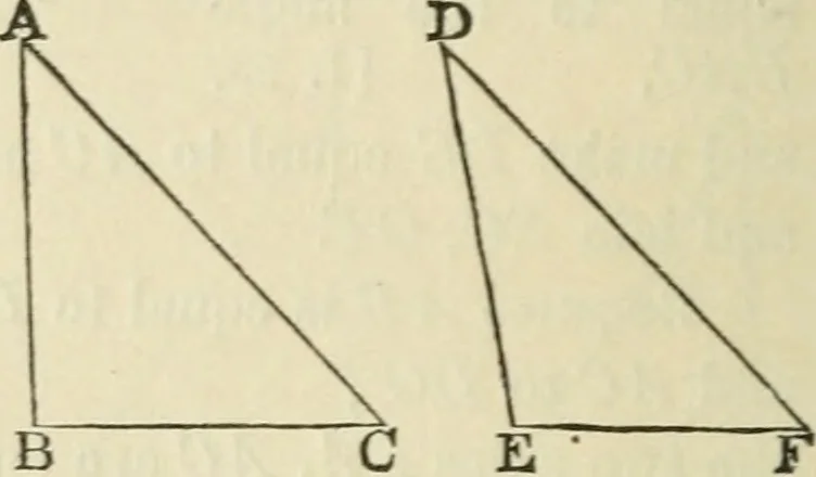 An illustration from The elements of Euclid for the use of schools and colleges : comprising the first two books and portions of the eleventh and twelfth books; with notes and exercises, 1880, leaf 33