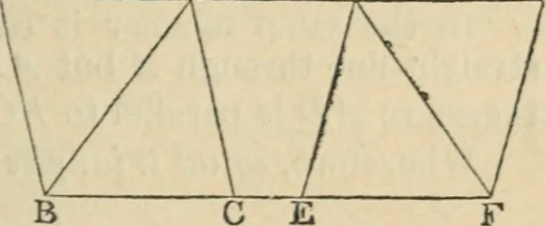 An illustration from The elements of Euclid for the use of schools and colleges : comprising the first two books and portions of the eleventh and twelfth books; with notes and exercises, 1880, leaf 46